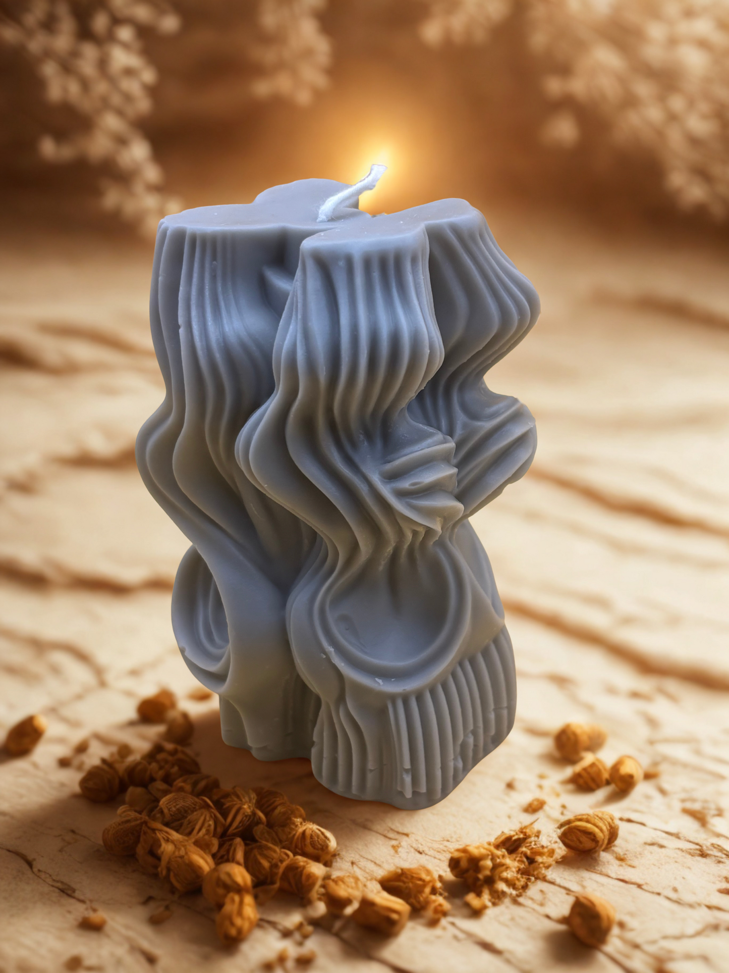 Swirl Pillar Candle