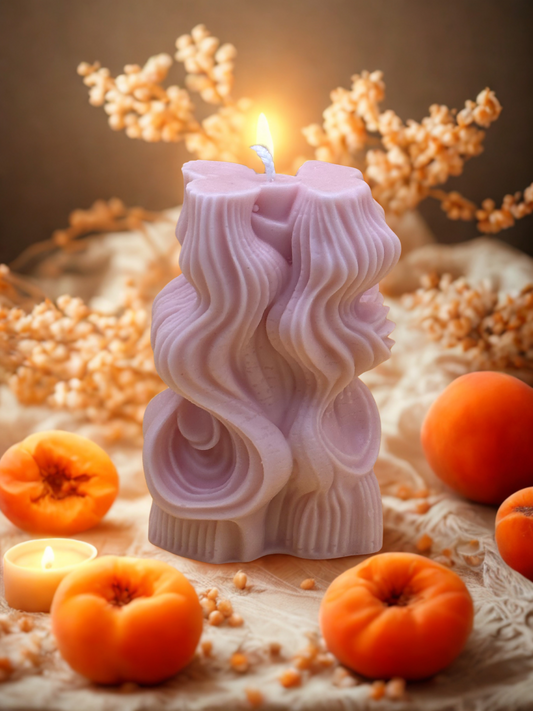 Swirl Pillar Candle