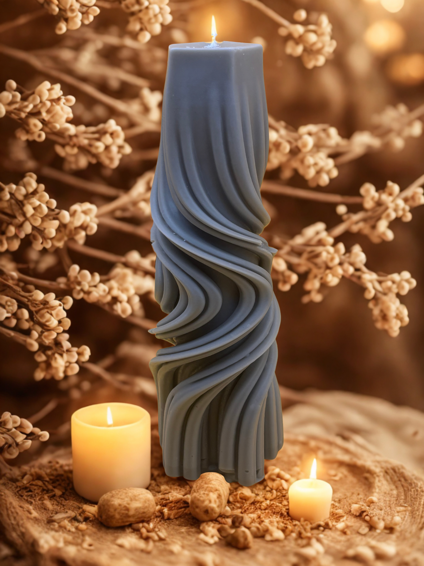 Twist Pillar Candle
