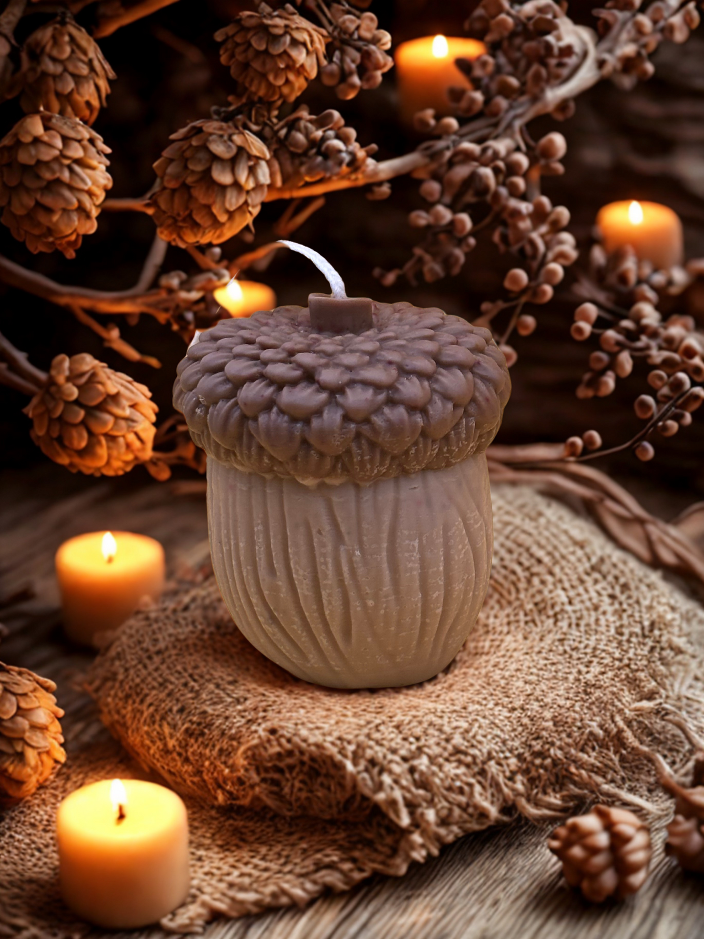 Acorn Candle