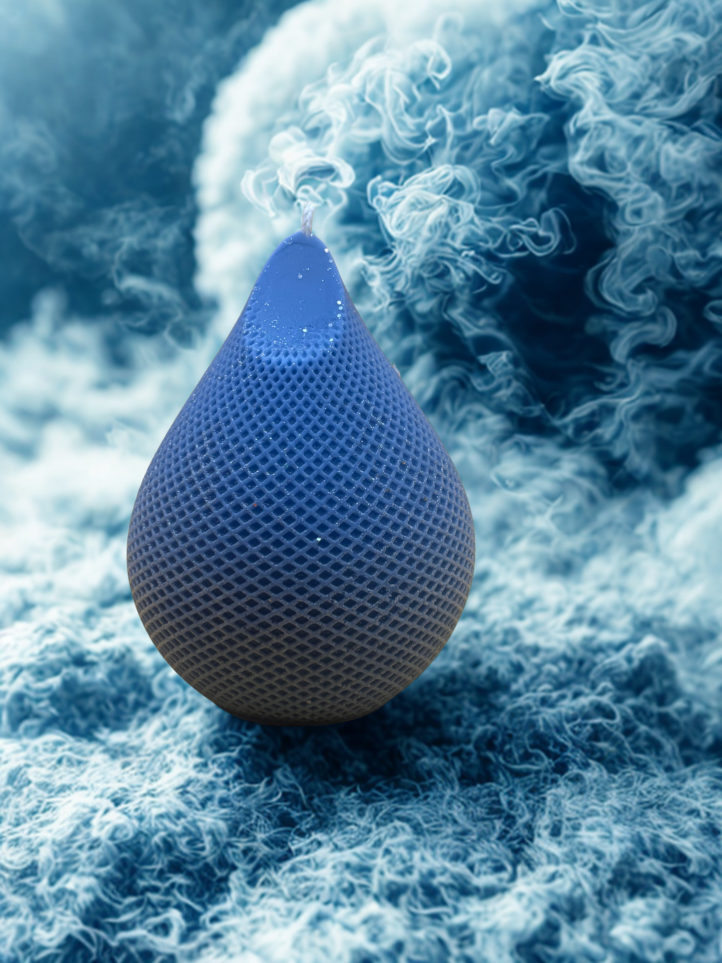 Large Raindrop Candle